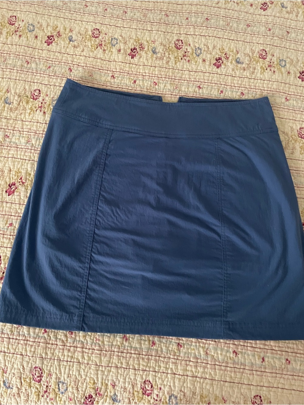 Royal Robbins Navy Straight Midi Skirt